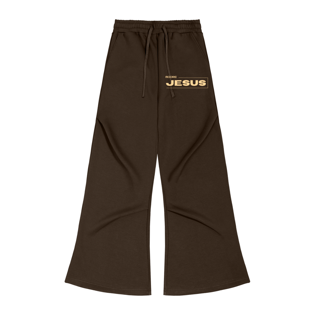 wide leg,brown,pants,moore jesus ,tracksuit