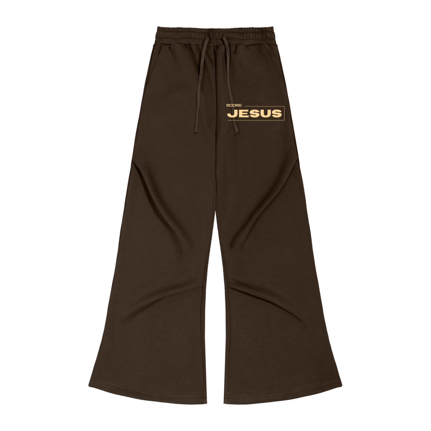wide leg,brown,pants,moore jesus ,tracksuit