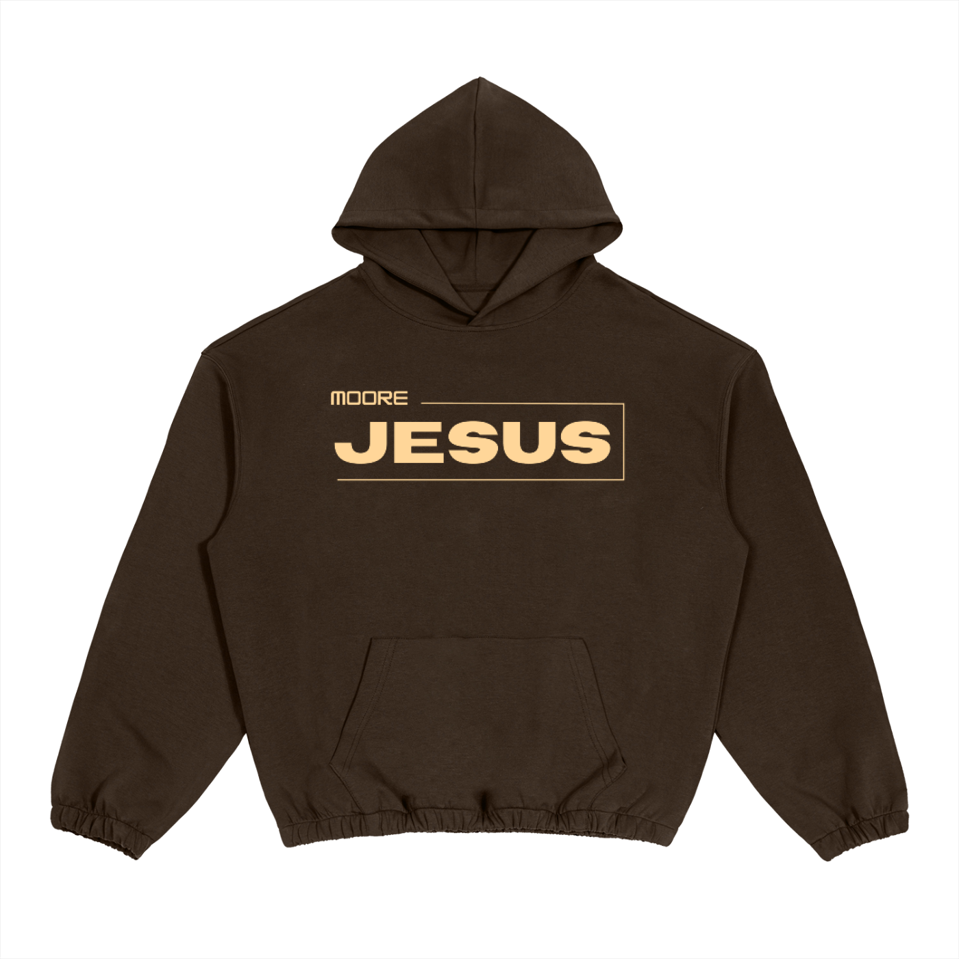 moore jesus,boxy,hem,wide leg,brown,hoodie