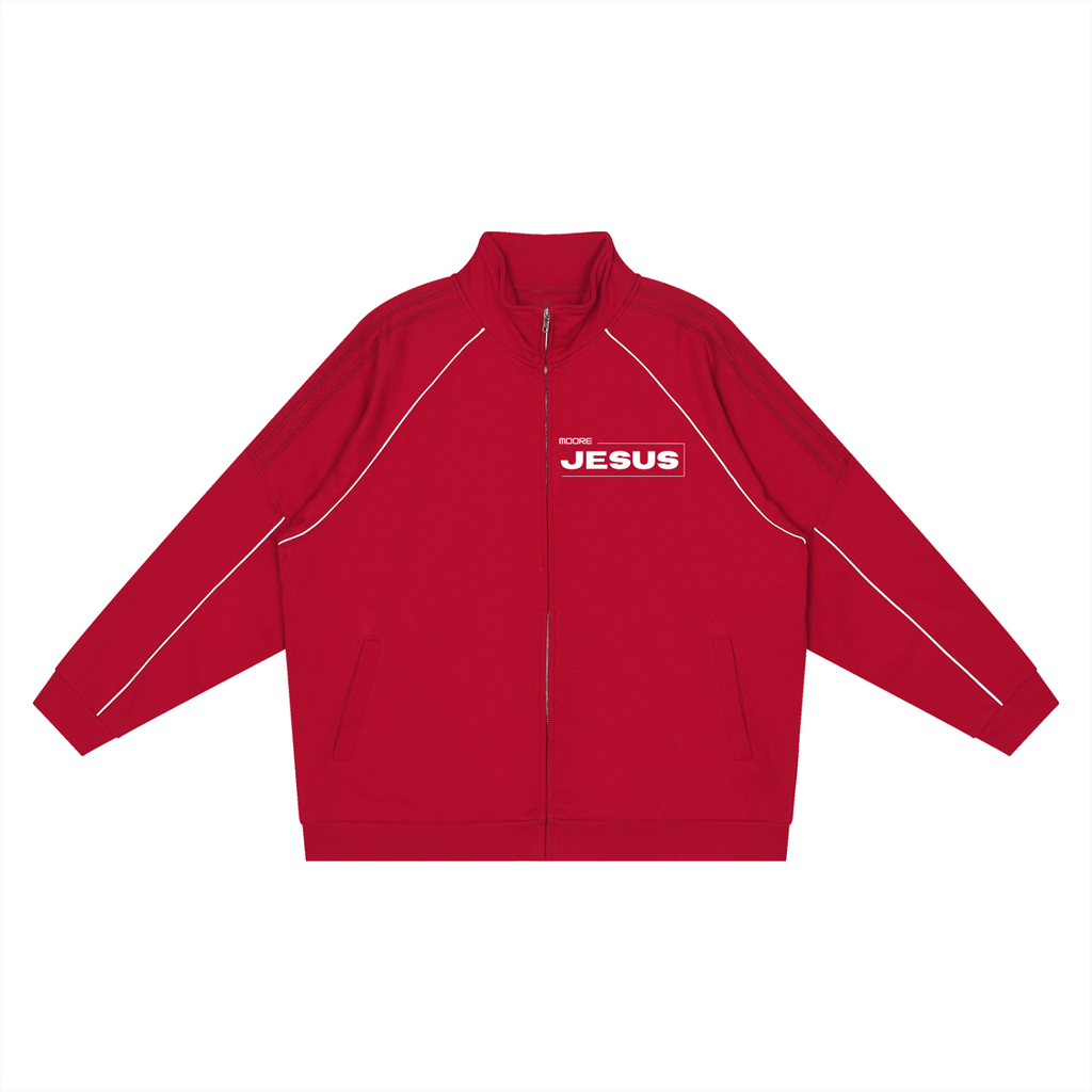 jacket,reflection,red jacket,moore jesus ,easter 