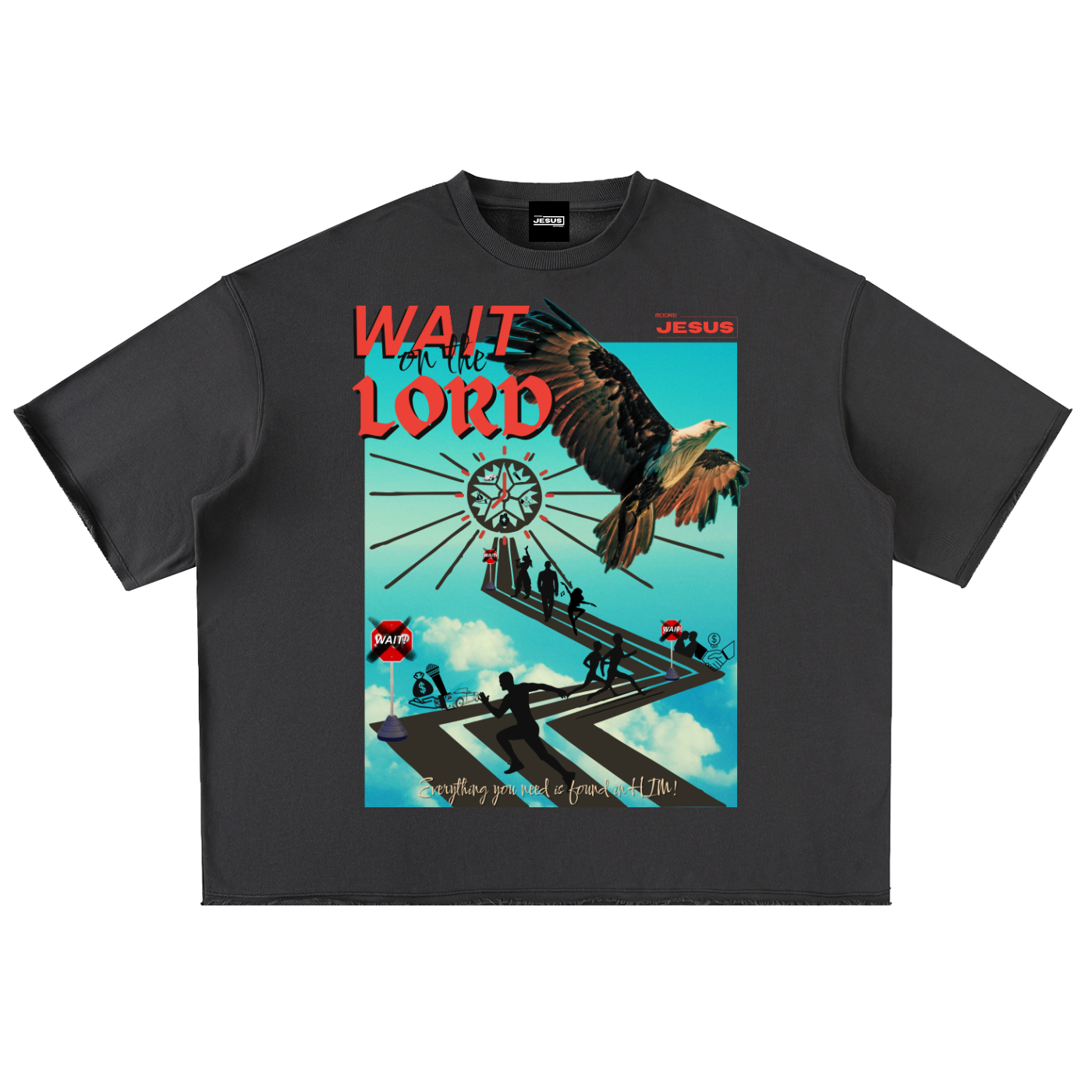 wait on the lord,moore jesus ,t shirt