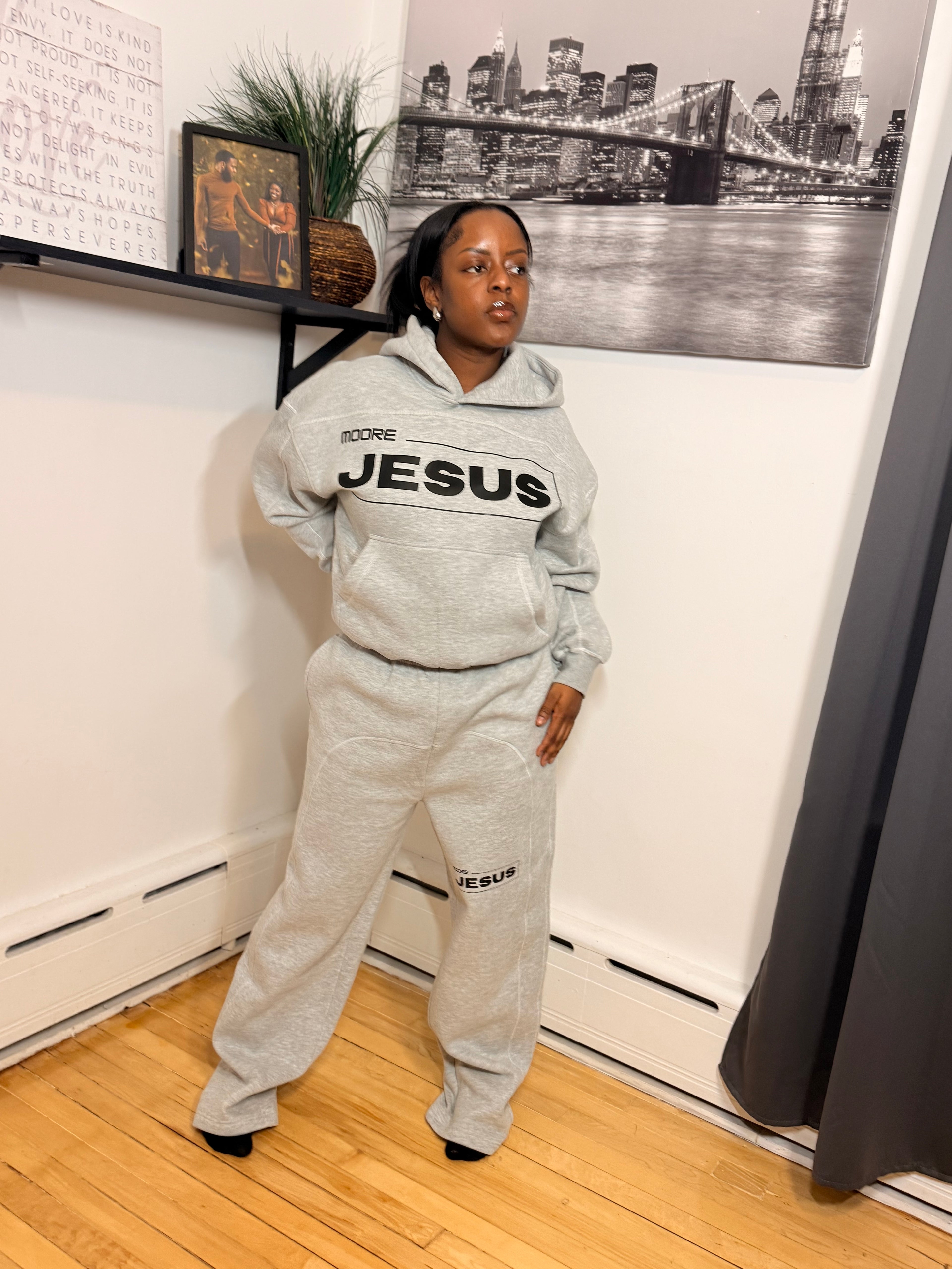 Moore Jesus Boxy Fleece Hoodie