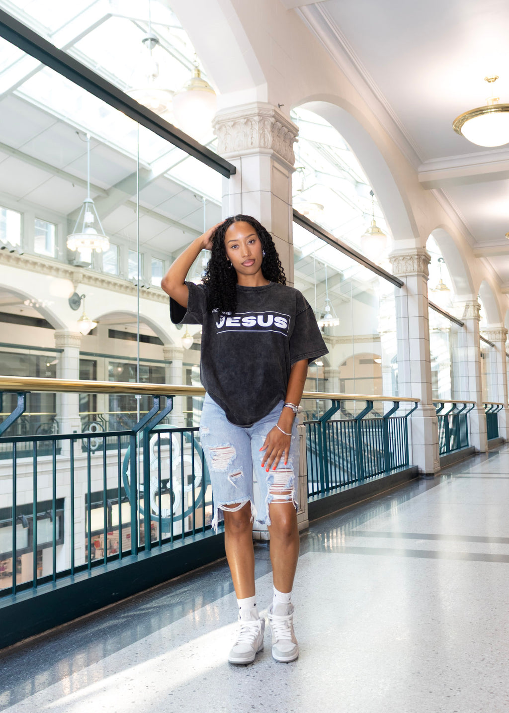 Moore Jesus Oversized Cotton T-Shirt