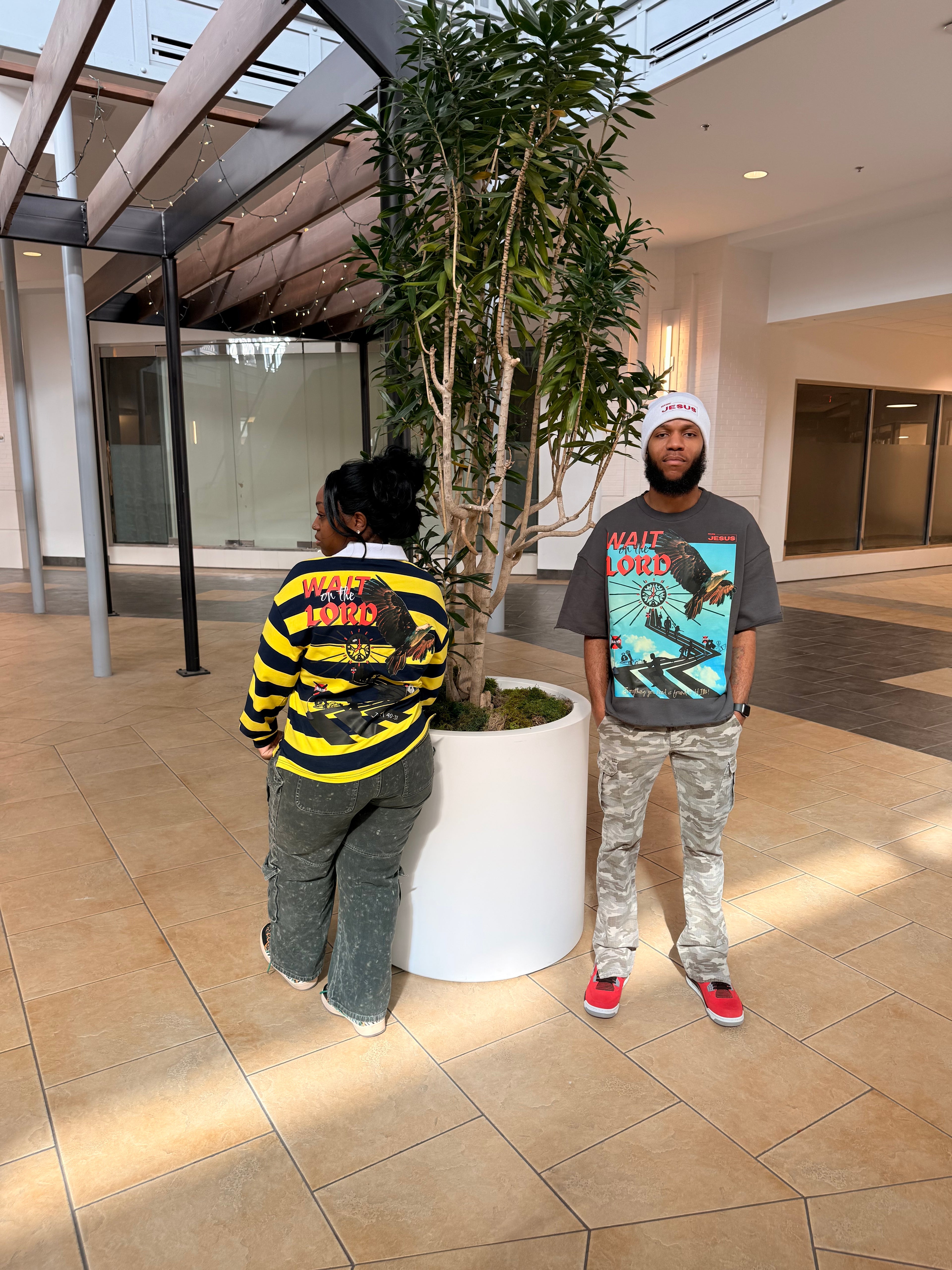 Wait On The Lord Rolled Hem T-Shirt