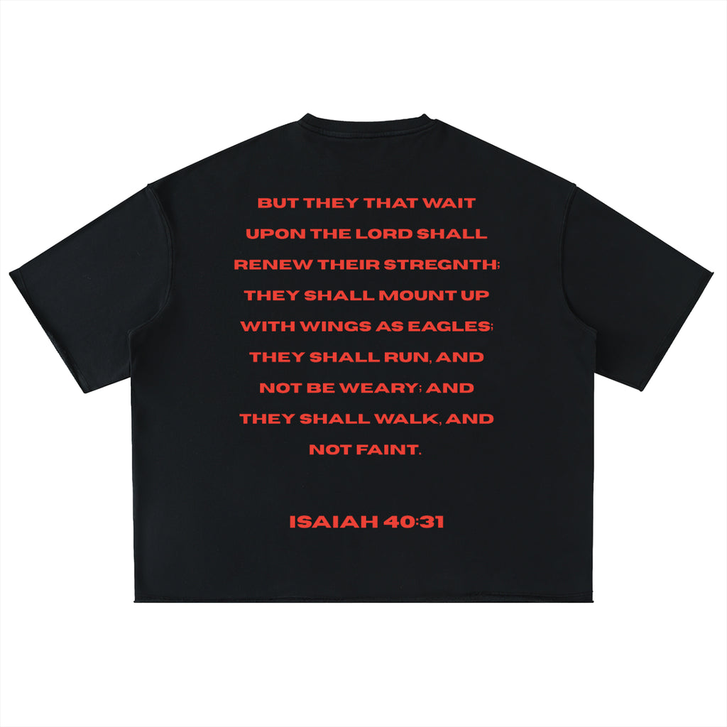 moore jesus,wait on the lord,t shirt