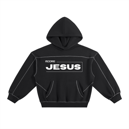 boxy,fleece ,moore jesus,tracksuit,black