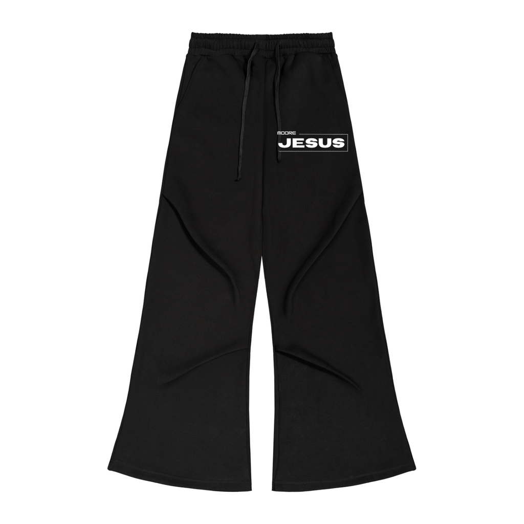 black,wide leg,pants,moore jesus